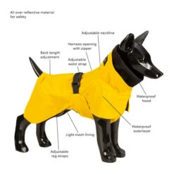 PAIKKA Visibility Raincoat Lite Yellow -Hundebedarfs Geschäft paikka visibility raincoat lite yellow 217724 0500 none