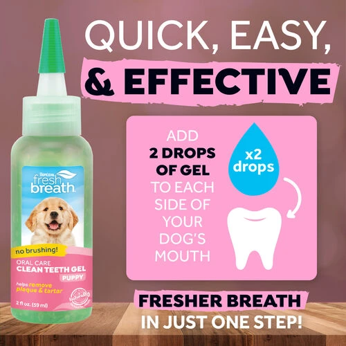 TropiClean - Fresh Breath Puppy Clean Teeth Gel 4 TropiClean - Fresh Breath Puppy Clean Teeth Gel – Bild 2